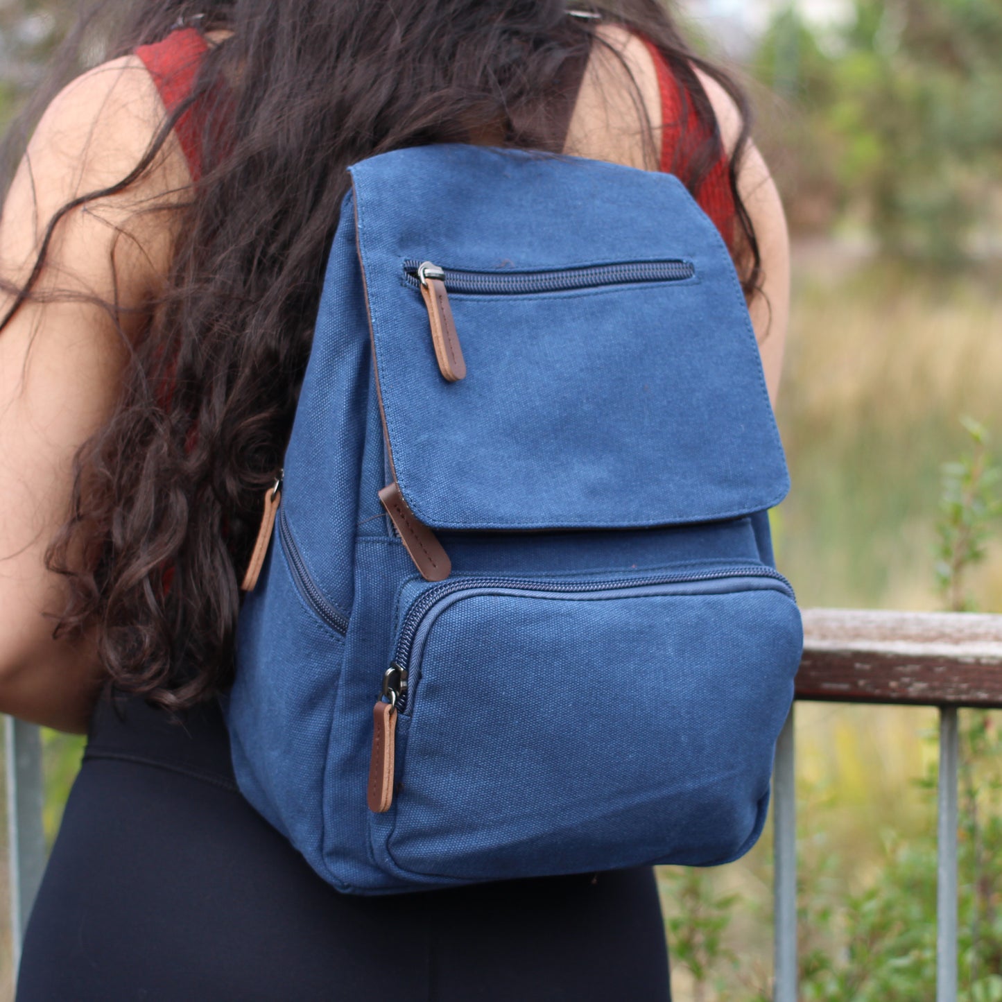 Compass Canvas Backpack