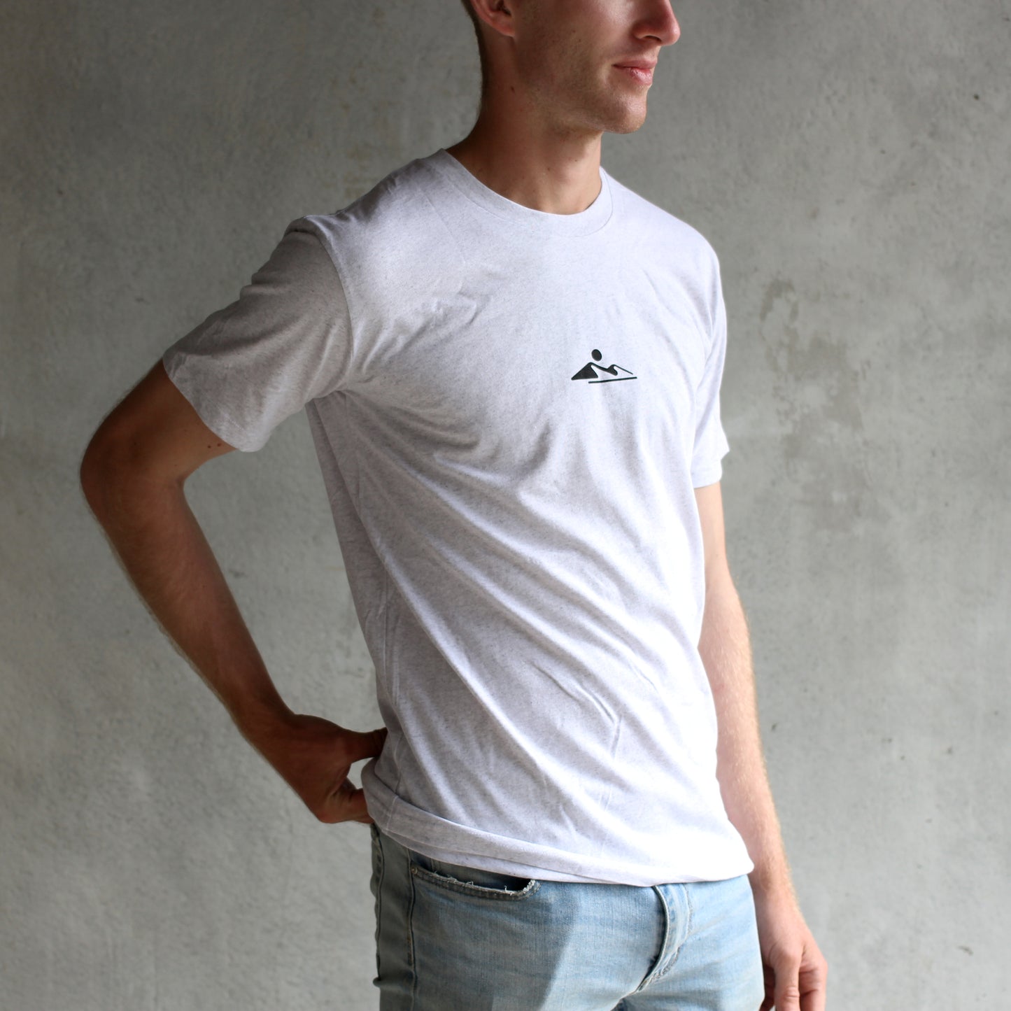 ORGANIC MARLE COTTON TEE ASH