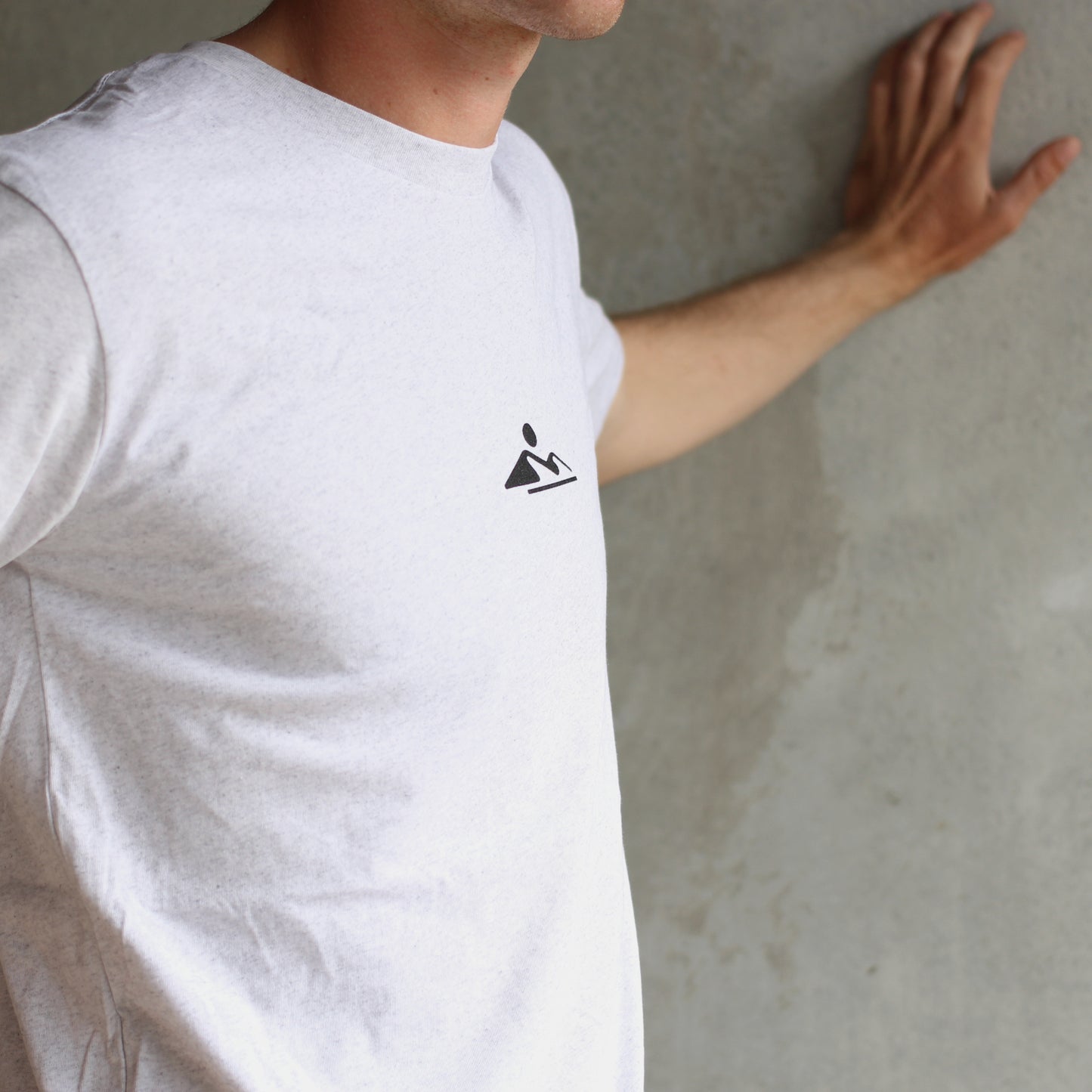 ORGANIC MARLE COTTON TEE ASH