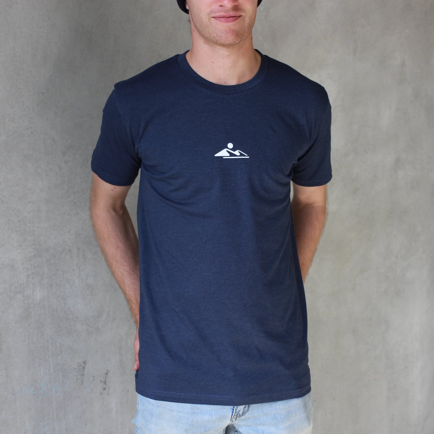 ORGANIC MARLE COTTON TEE NAVY