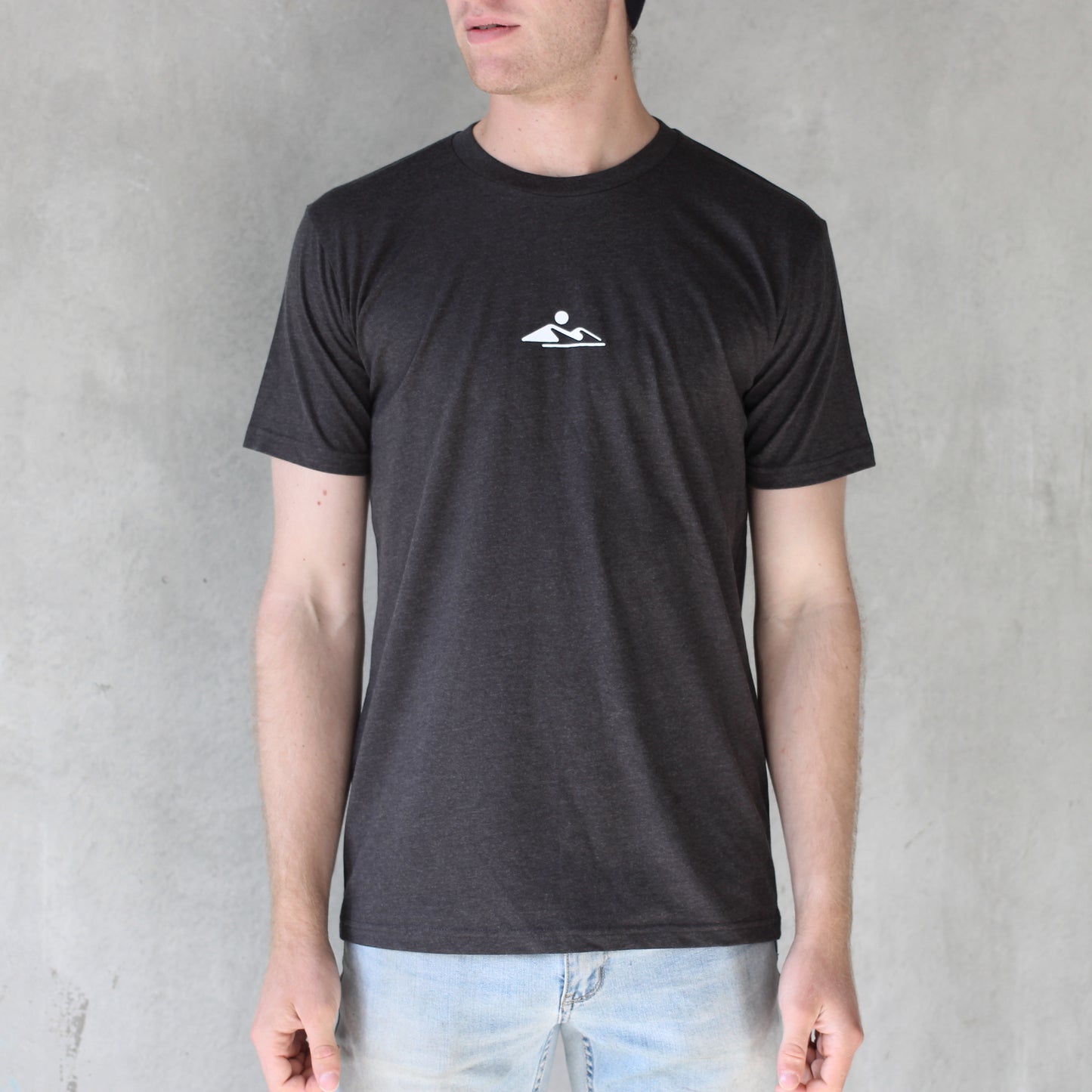 ORGANIC MARLE COTTON TEE CHARCOAL